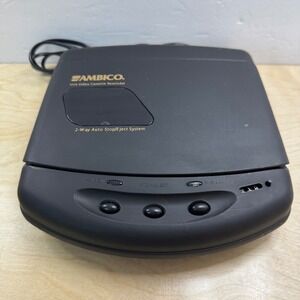 Ambico VHS Video Cassette Rewinder 2-Way Auto Stop Eject System Black V-0752